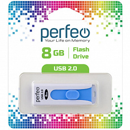Perfeo USB  8GB S01 White