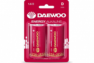 Батарейка DAEWOO LR20/2BL Energy Alkaline (2) (12)
