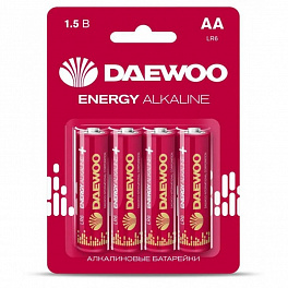 Батарейка DAEWOO LR06/4BL Energy Alkaline (4) (40)