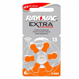 Батарейка RAYOVAC  ZA13/6BL EXTRA (6/60)