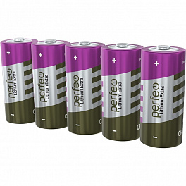 Батарейка Perfeo CR123/5SH Lithium Extra (5) (50)